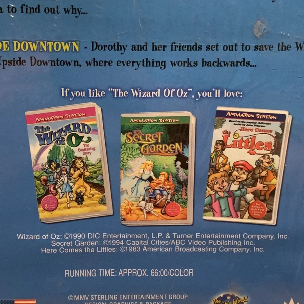 STERLING- VHS TAPE 🆕 THE WIZARD OF OZ